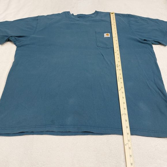 Carhartt Men's Blue Crewneck Original Fit Short Sleeve Pullover T-Shirt Size 2XL - Picture 6 of 8